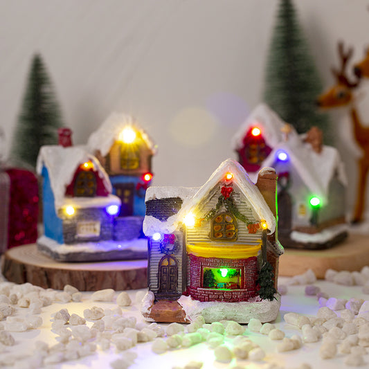 Beleuchtetes Weihnachts-Häuschen mit LED-Licht