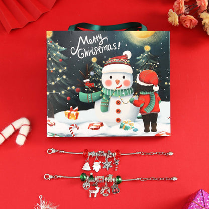 Weihnachts-Adventskalender mit DIY-Perlenarmband-Set