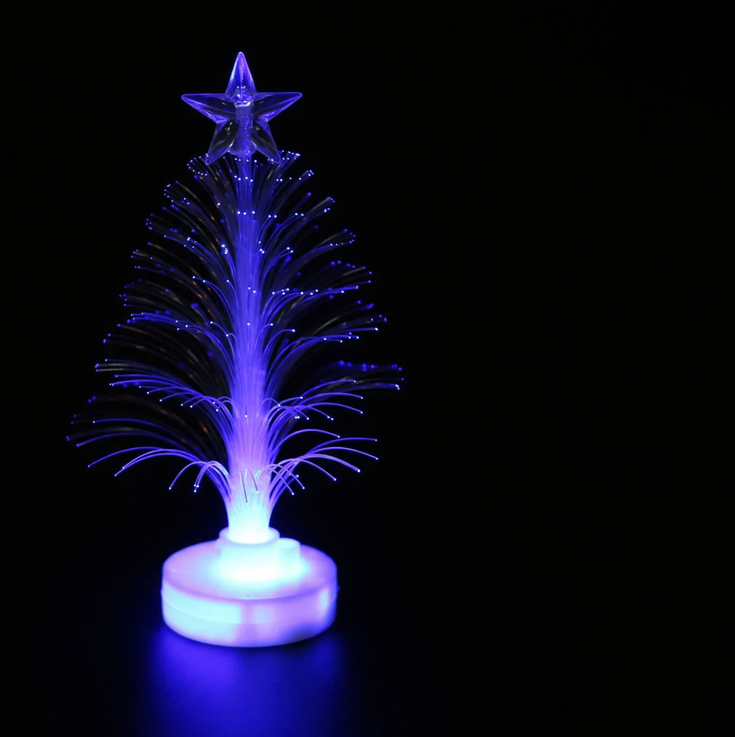 LED-Glasfaser-Weihnachtsbaum, leuchtendes Nachtlicht