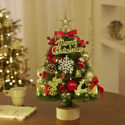 Mini-Weihnachtsbaum-Set für den Tisch