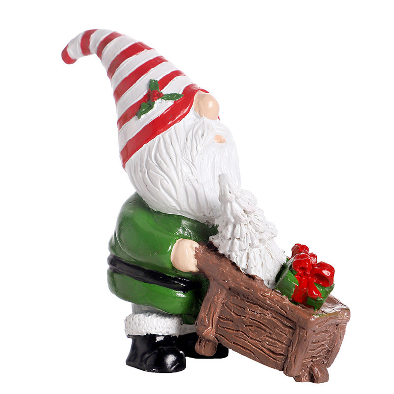 Dekorative Wichtelfigur aus Kunstharz