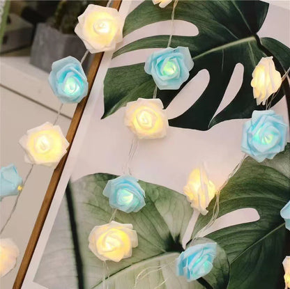 LED-Rosen-Lichterkette für romantische Dekoration