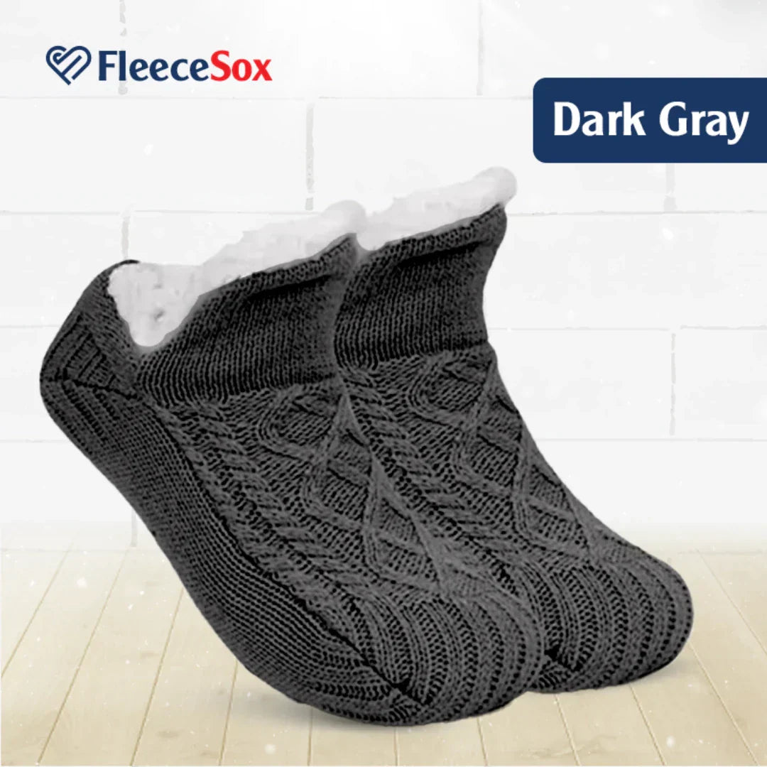 Brehn | Fleecegefütterte rutschfeste Thermosocken