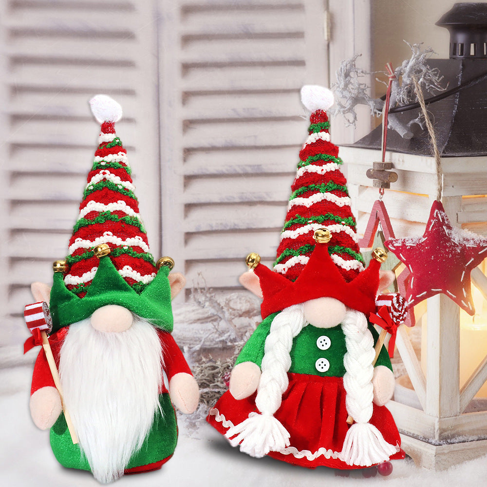 Weihnachts-Wichtel Paar Dekofiguren