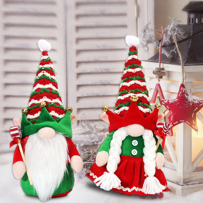 Weihnachts-Wichtel Paar Dekofiguren
