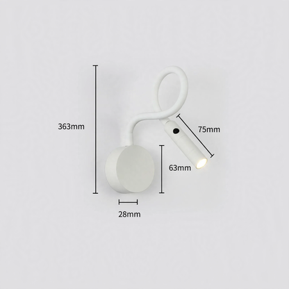 Flexible LED-Leseleuchte für das Schlafzimmer