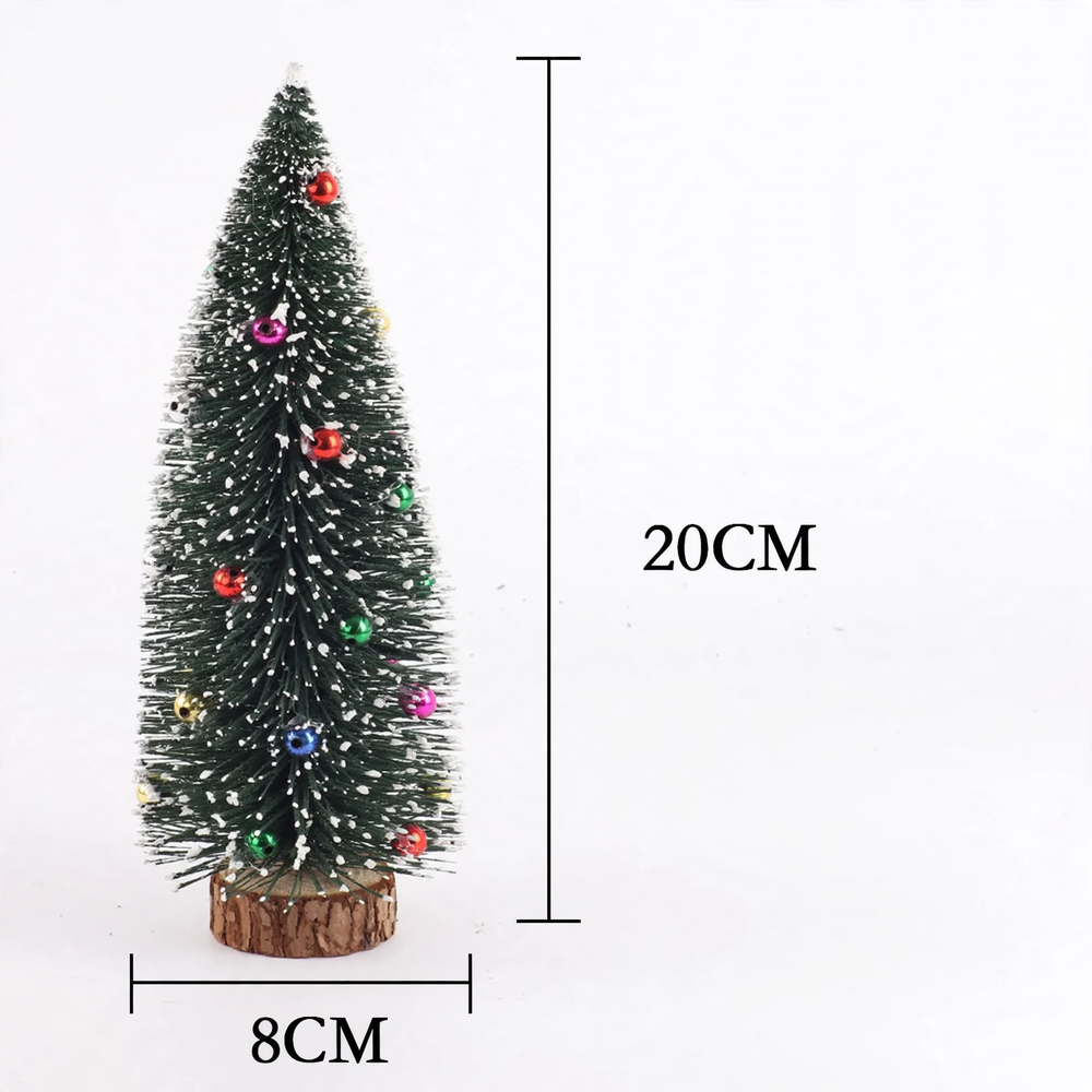 Mini-Weihnachtsbaum aus Kiefernnadeln, beschneit, 10-40cm