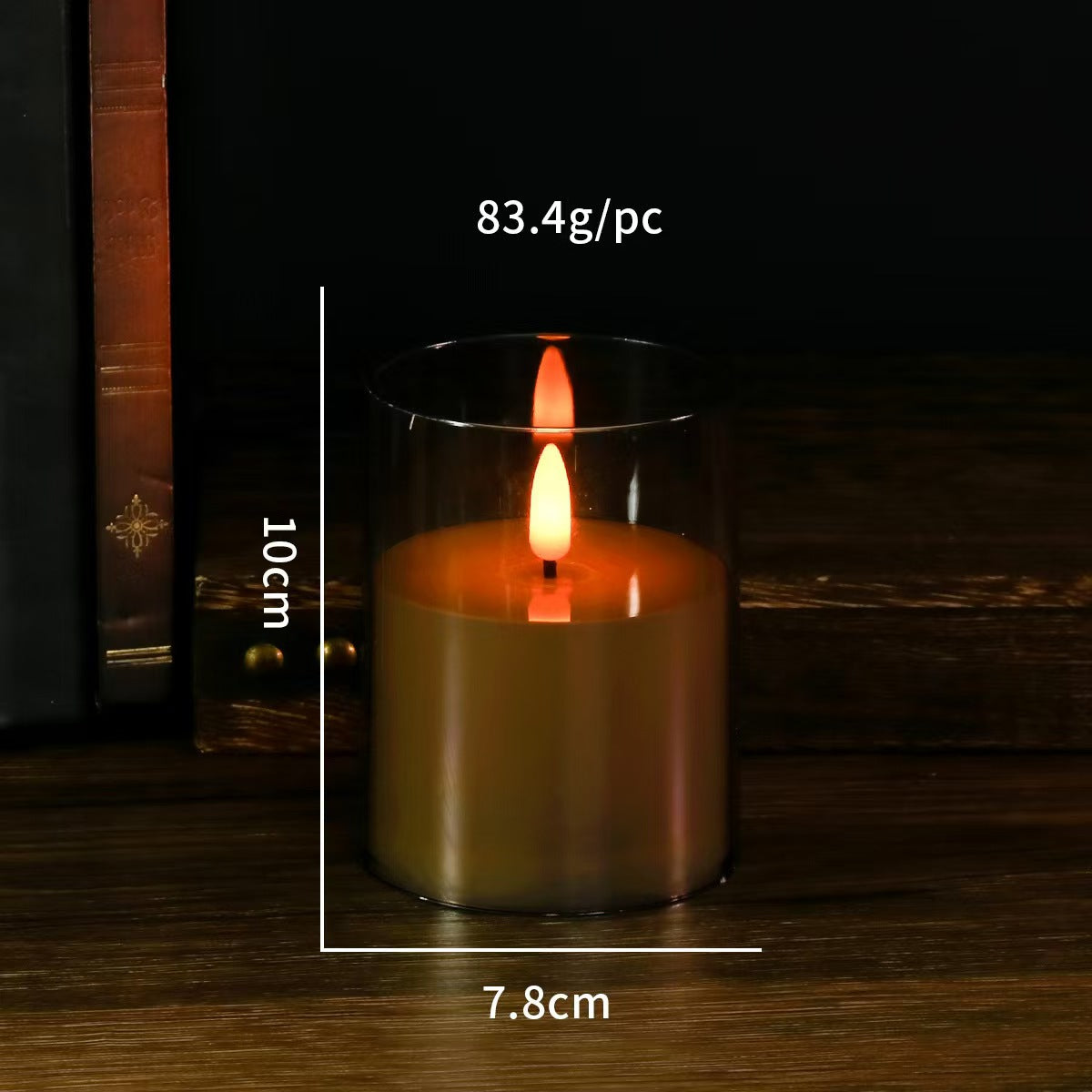 LED-Stumpenkerzen mit Flackereffekt