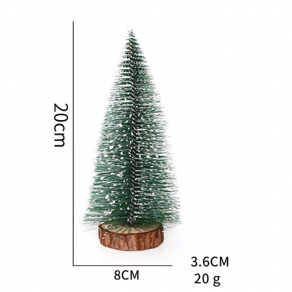 Mini-Weihnachtsbaum aus PVC, beschneit, verschiedene Größen
