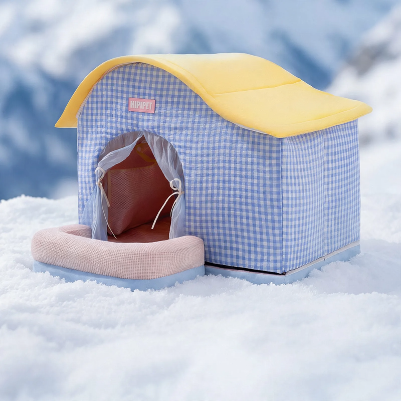 Kühl-Iglu für Haustiere, Polyester, mit Eisbeutel-Option