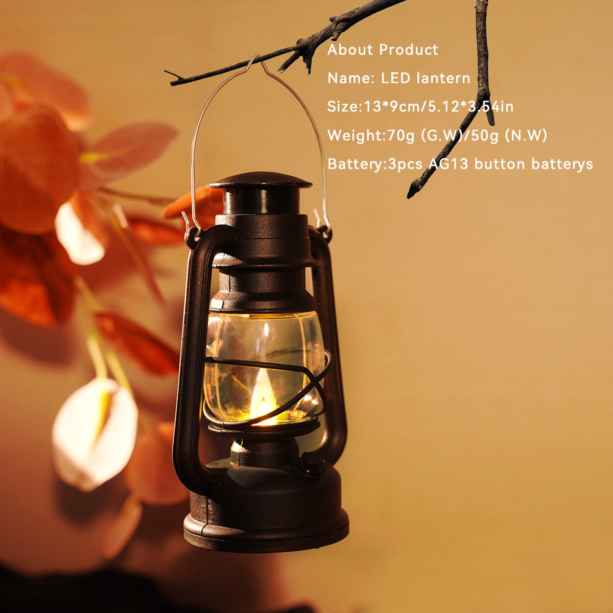 LED-Laterne im Retro-Stil