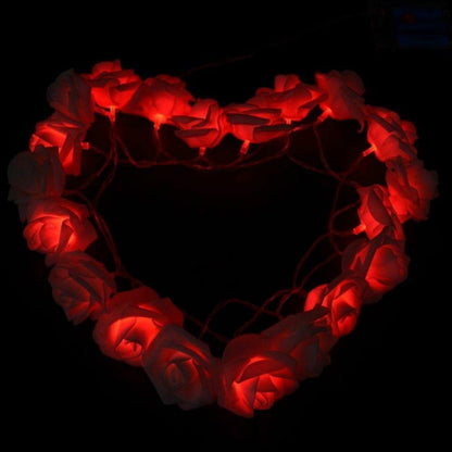LED-Rosen-Lichterkette für romantische Dekoration
