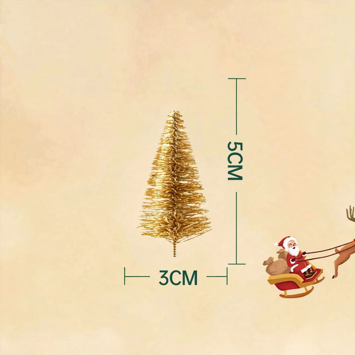 Miniatur-Weihnachtsbaum und Kranz-Dekoration