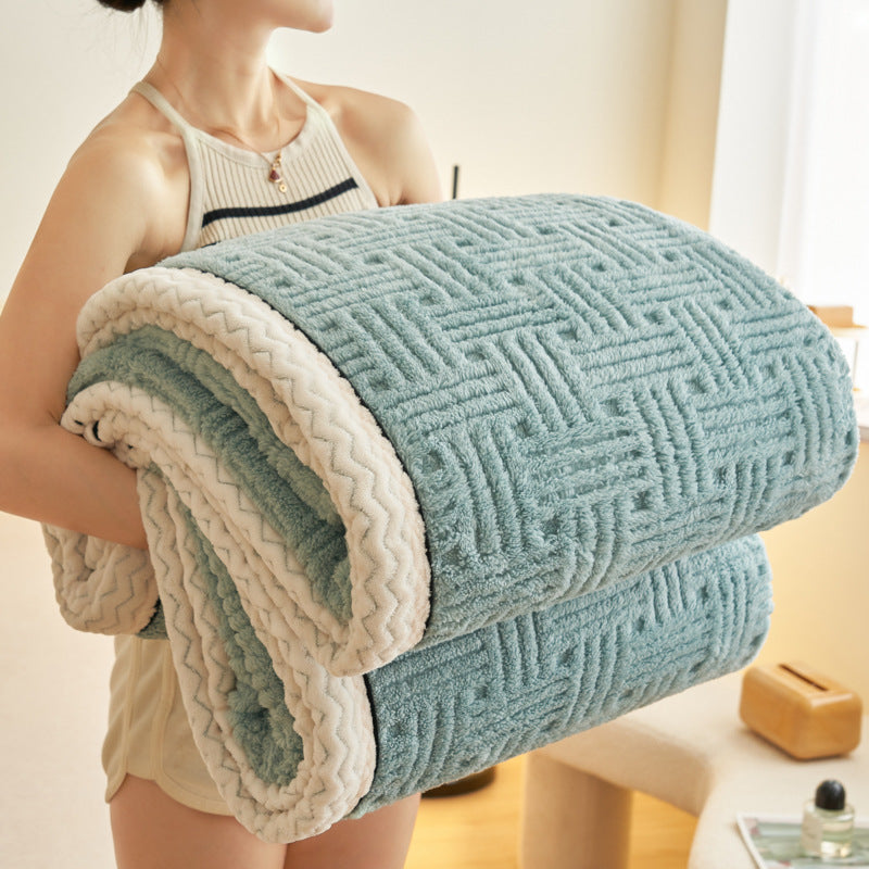 Weiche Korallenfleece-Wohndecke, verschiedene Größen