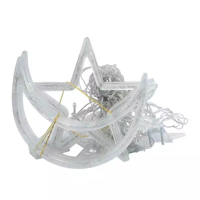 LED-Lichterkette mit Sternen und Monden