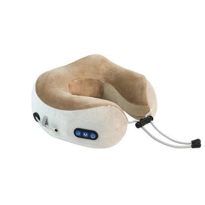 U-förmiges Nackenkissen mit Massagefunktion