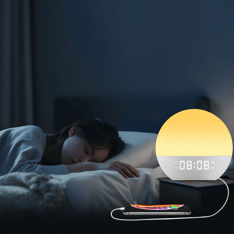 Wecklicht mit Sonnenaufgangssimulation und FM-Radio