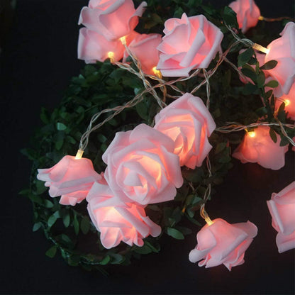 LED-Rosen-Lichterkette für romantische Dekoration