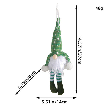 Leuchtende Weihnachts-Wichtelfigur mit Pailletten