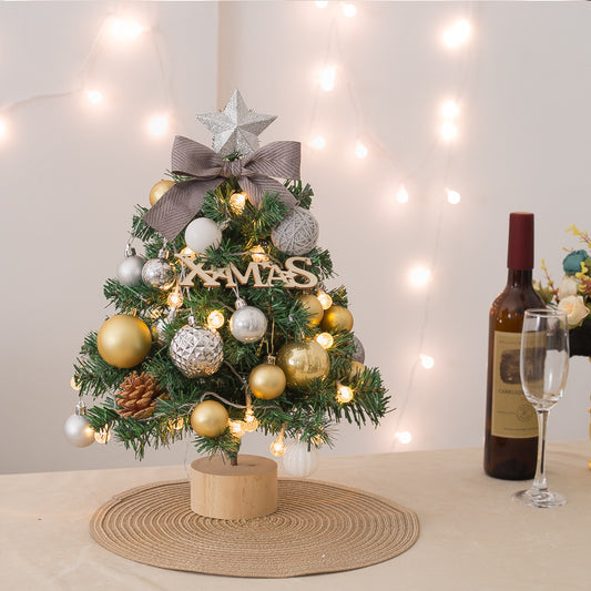 Mini-Weihnachtsbaum-Set mit Beleuchtung, 45 cm