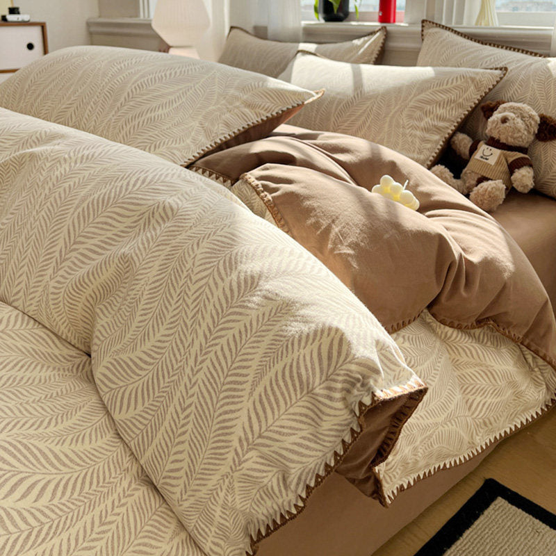 Baumwoll-Bettwäsche-Set, angeraut, für alle Jahreszeiten