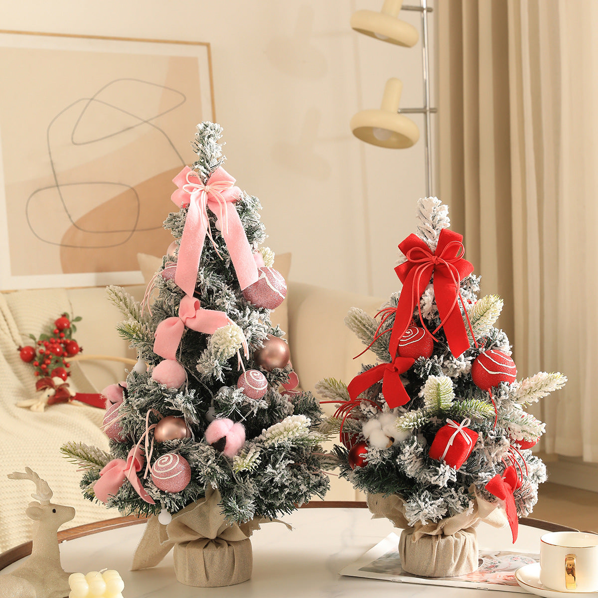 Dekorative Tisch-Weihnachtsbaum-Sets mit Beleuchtung