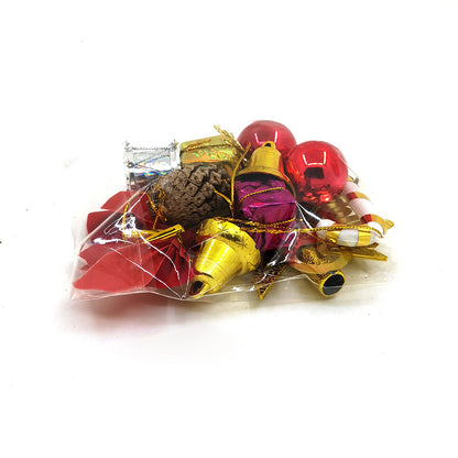 Mini-Weihnachtsbaum-Set mit Beleuchtung und Schmuck