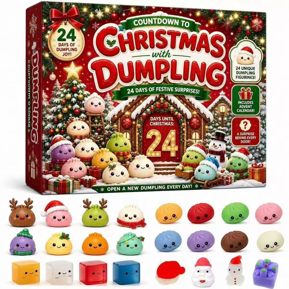 Weihnachts-Adventskalender mit 24 Überraschungsspielzeugen