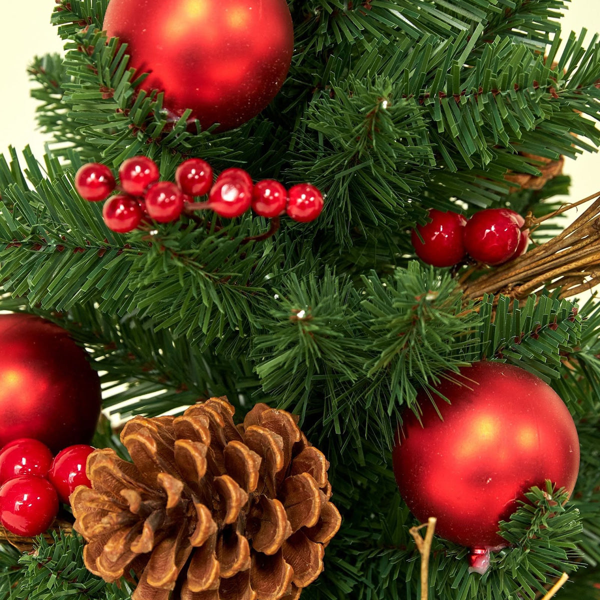 Mini-Weihnachtsbaum mit Tannenzapfen, verschiedene Größen