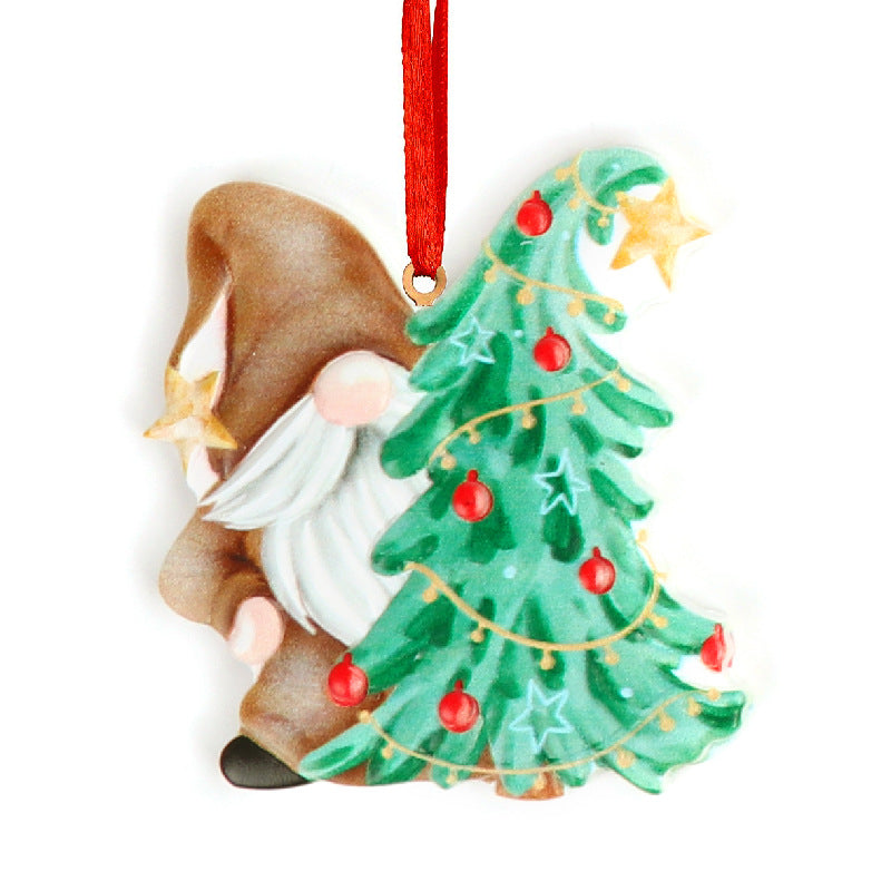 Weihnachts-Wichtel Anhänger aus Kunstharz