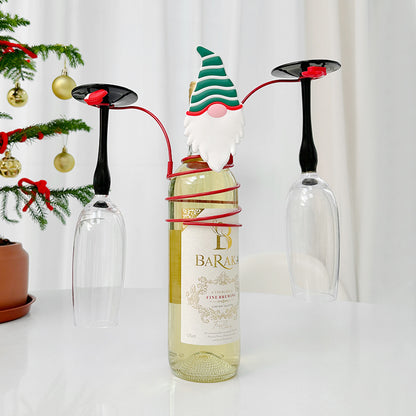 Weihnachtlicher Weinflaschenhalter, modernes Design
