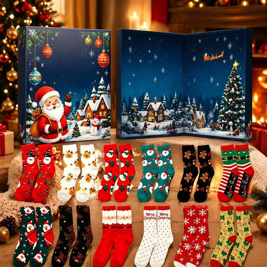 Weihnachts-Socken-Adventskalender