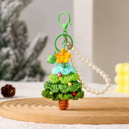 Gehäkelter Mini-Weihnachtsbaum-Anhänger