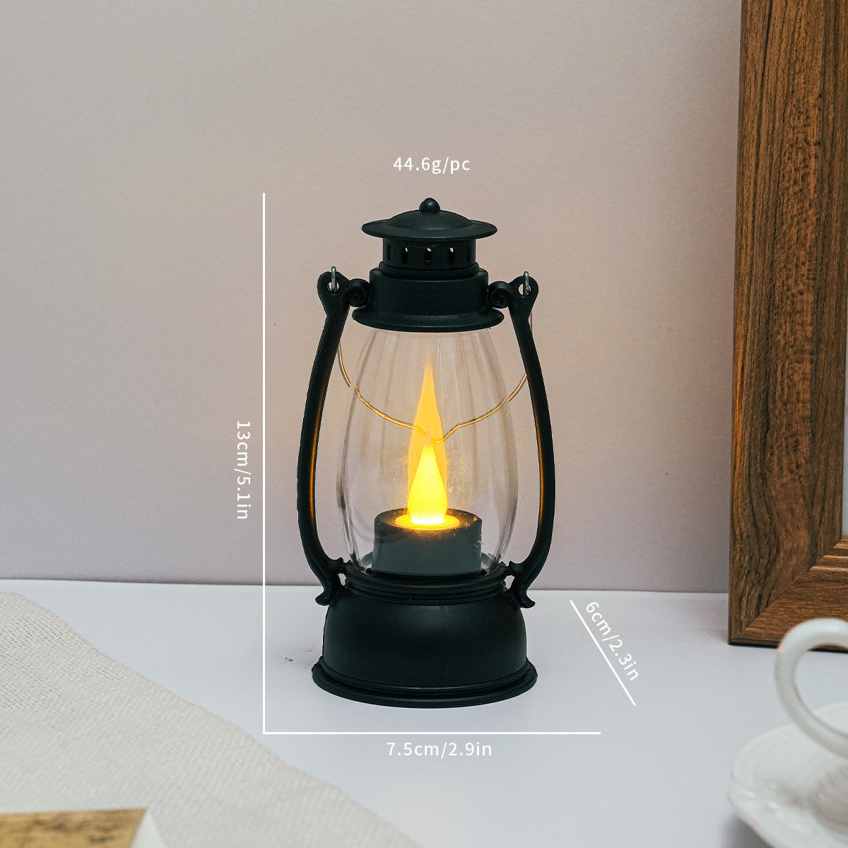 Dekorative LED-Laterne im Vintage-Stil