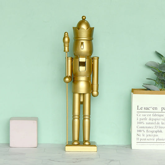 Nussknacker-König in Gold, 38 cm