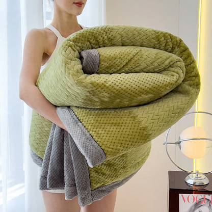 Doppellagige Kuscheldecke mit Struktur