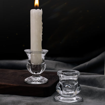 Glas-Kerzenhalter im europäischen Stil