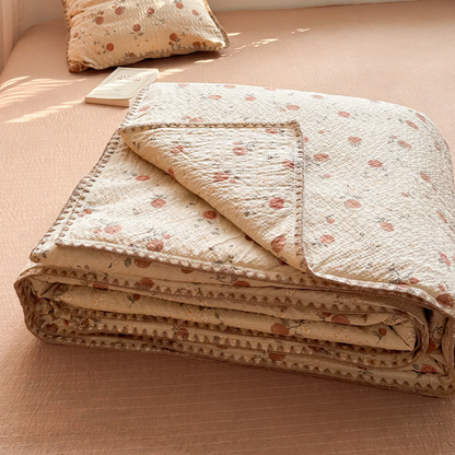 Baumwoll-Sommerdecke mit Puffbaumwolle-Füllung