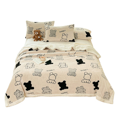 Weiche Kuscheldecke aus Baumwoll-Fleece
