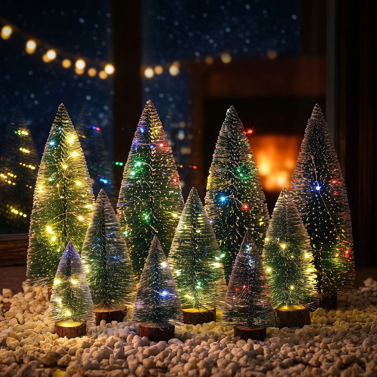 Mini-Weihnachtsbaum als Tischdekoration