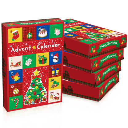 Leere 24-Fächer-Weihnachtsbox für Adventskalender