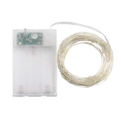 LED-Kupferdraht-Lichterkette mit Batteriefach