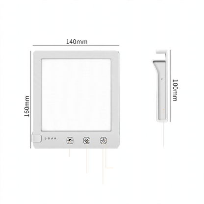 LED-Lichttherapielampe, 160x140x10 mm