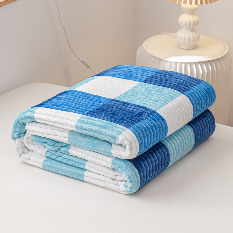 Moderne Flanelldecke mit geometrischem Karomuster
