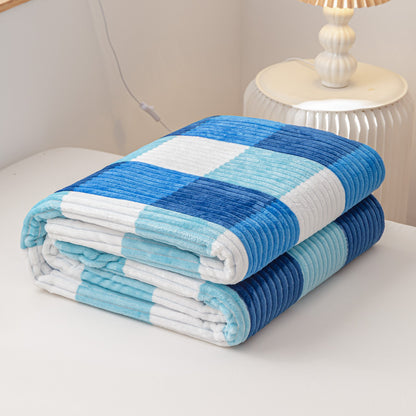 Moderne Flanelldecke mit geometrischem Karomuster