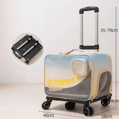 Haustier-Transportbox mit Rollen, Oxford-Material