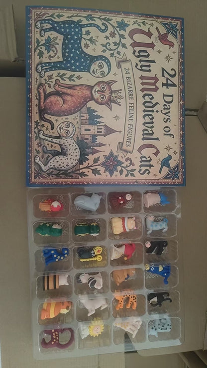 Dekorative Tier-Adventskalender-Box, Kunststoff