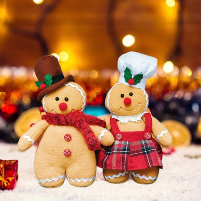 Dekorative Lebkuchenmann-Puppe für die Weihnachtszeit