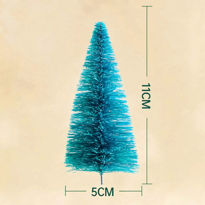 Miniatur-Weihnachtsbaum und Kranz-Dekoration