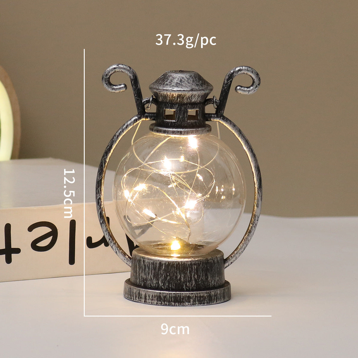 LED-Windlicht im Retro-Stil, dekorative Tischleuchte